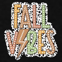 Fall Vibes Retro Autumn Patterns Ladies PosiCharge Tri-Blend Wicking Tank