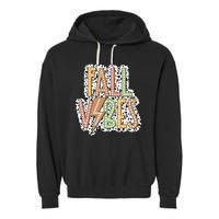 Fall Vibes Retro Autumn Patterns Garment-Dyed Fleece Hoodie