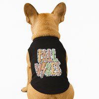 Fall Vibes Retro Autumn Patterns Doggie Tank