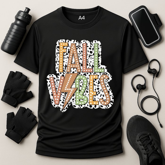 Fall Vibes Retro Autumn Patterns Cooling Performance Crew T-Shirt