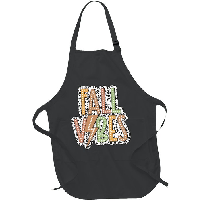 Fall Vibes Retro Autumn Patterns Apron