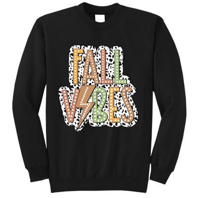 Fall Vibes Retro Autumn Patterns Sweatshirt