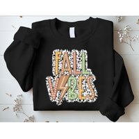 Fall Vibes Retro Autumn Patterns Sweatshirt