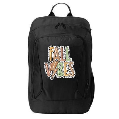 Fall Vibes Retro Autumn Patterns City Backpack