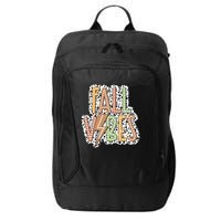 Fall Vibes Retro Autumn Patterns City Backpack
