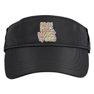 Fall Vibes Retro Autumn Patterns Adult Drive Performance Visor