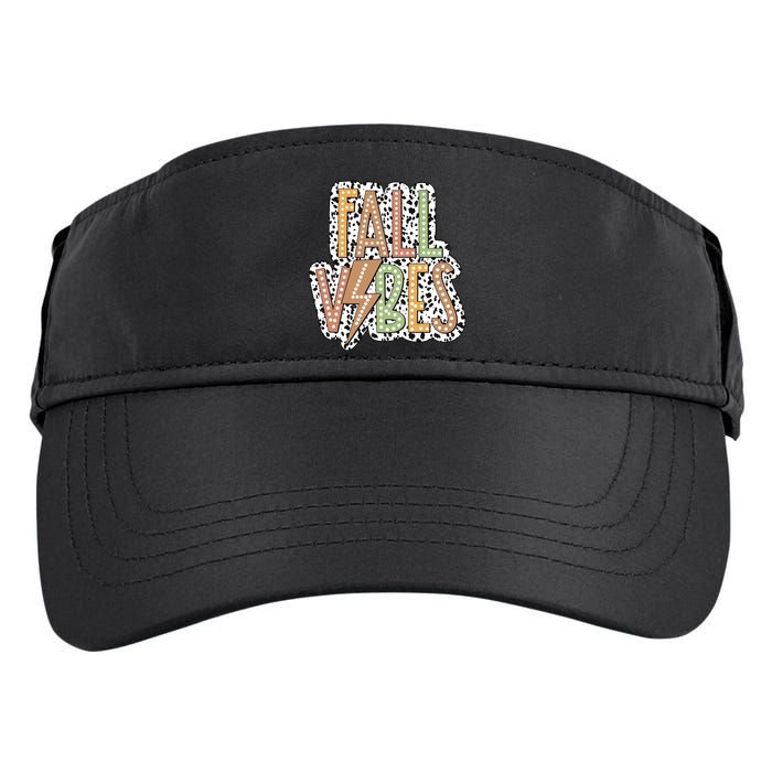 Fall Vibes Retro Autumn Patterns Adult Drive Performance Visor