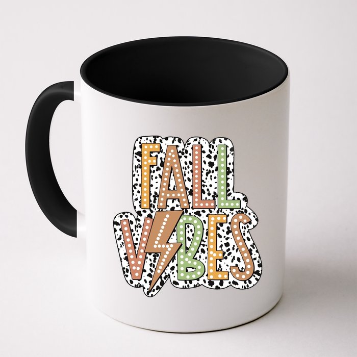 Fall Vibes Retro Autumn Patterns Mug