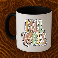 Fall Vibes Retro Autumn Patterns Mug