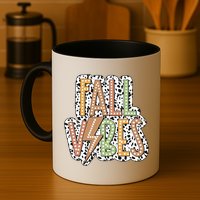 Fall Vibes Retro Autumn Patterns Mug