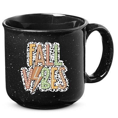 Fall Vibes Retro Autumn Patterns 15oz Campfire Ceramic Mug