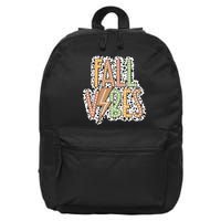 Fall Vibes Retro Autumn Patterns 16 in Basic Backpack
