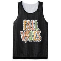 Fall Vibes Retro Autumn Patterns Mesh Reversible Basketball Jersey Tank