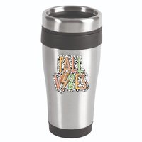 Fall Vibes Retro Autumn Patterns 16oz Travel Tumbler