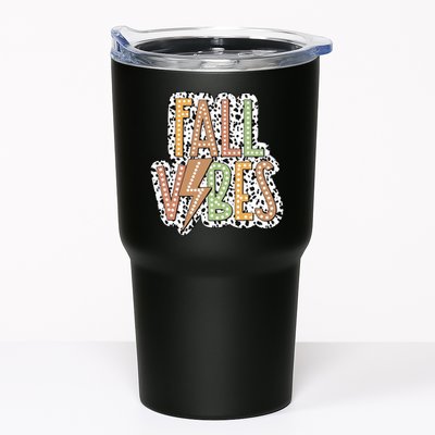 Fall Vibes Retro Autumn Patterns Tumbler