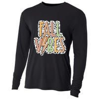 Fall Vibes Retro Autumn Patterns Cooling Performance Long Sleeve Crew