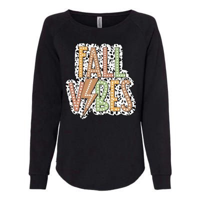 Fall Vibes Retro Autumn Patterns Womens California Wash Sweatshirt