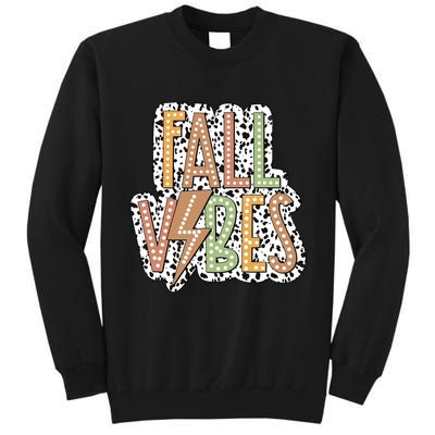Fall Vibes Retro Autumn Patterns Tall Sweatshirt