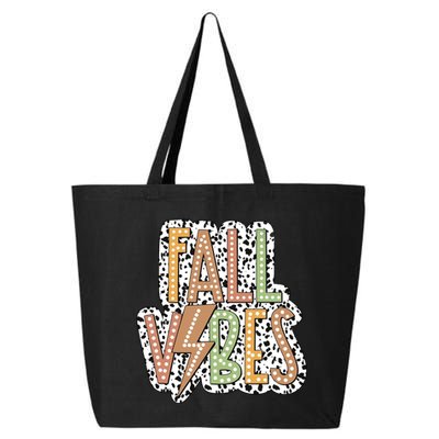 Fall Vibes Retro Autumn Patterns 25L Jumbo Tote