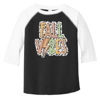 Fall Vibes Retro Autumn Patterns Toddler Fine Jersey T-Shirt