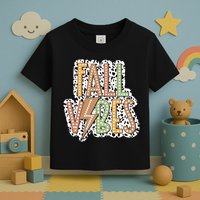 Fall Vibes Retro Autumn Patterns Toddler T-Shirt