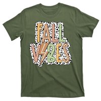 Fall Vibes Retro Autumn Patterns T-Shirt