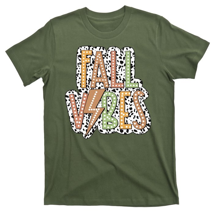 Fall Vibes Retro Autumn Patterns T-Shirt