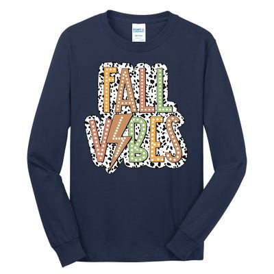 Fall Vibes Retro Autumn Patterns Tall Long Sleeve T-Shirt