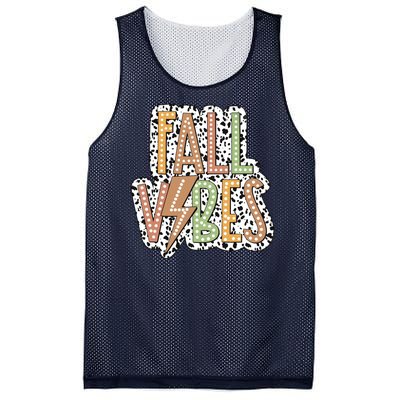 Fall Vibes Retro Autumn Patterns Mesh Reversible Basketball Jersey Tank