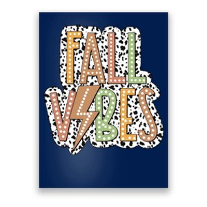 Fall Vibes Retro Autumn Patterns Poster