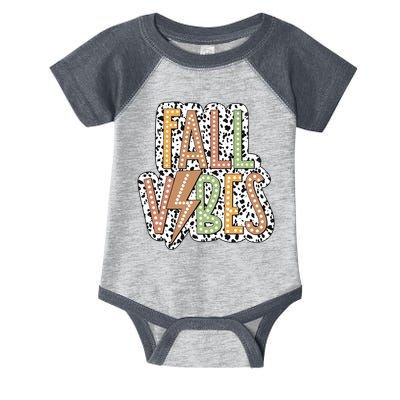 Fall Vibes Retro Autumn Patterns Infant Baby Jersey Bodysuit