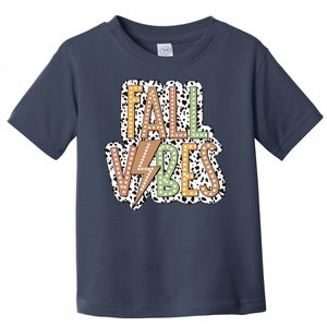 Fall Vibes Retro Autumn Patterns Toddler T-Shirt