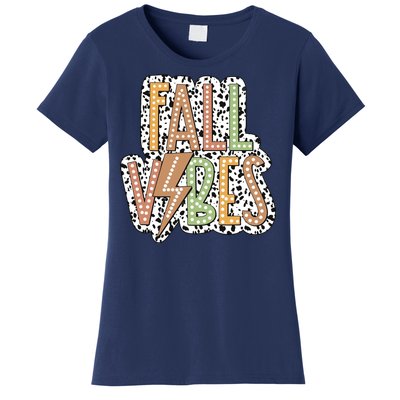 Fall Vibes Retro Autumn Patterns Women's T-Shirt