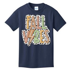 Fall Vibes Retro Autumn Patterns Kids T-Shirt