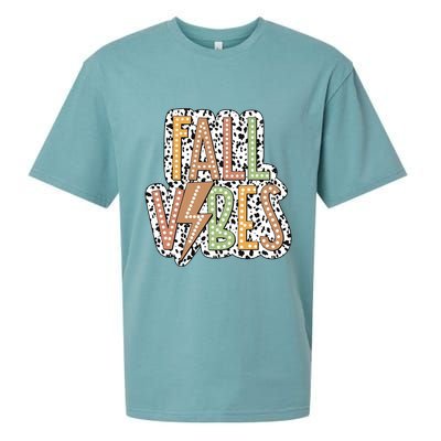 Fall Vibes Retro Autumn Patterns Sueded Cloud Jersey T-Shirt