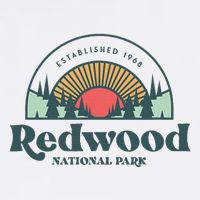 Family Vacation Retro Redwood National Park Cool Comfort Performance Bucket Hat