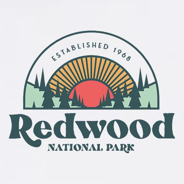 Family Vacation Retro Redwood National Park Cool Comfort Performance Bucket Hat