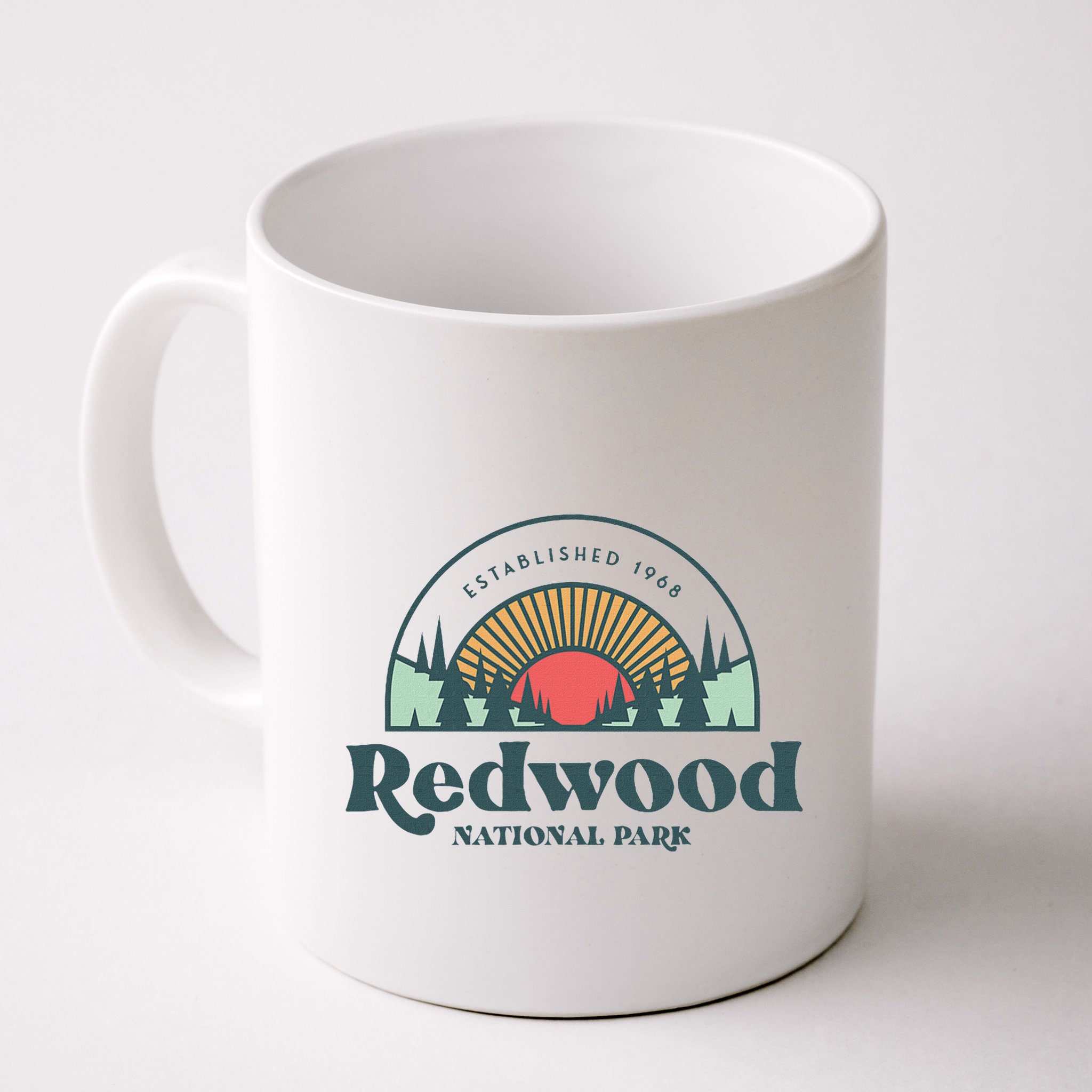 Family Vacation Retro Redwood National Park Mug