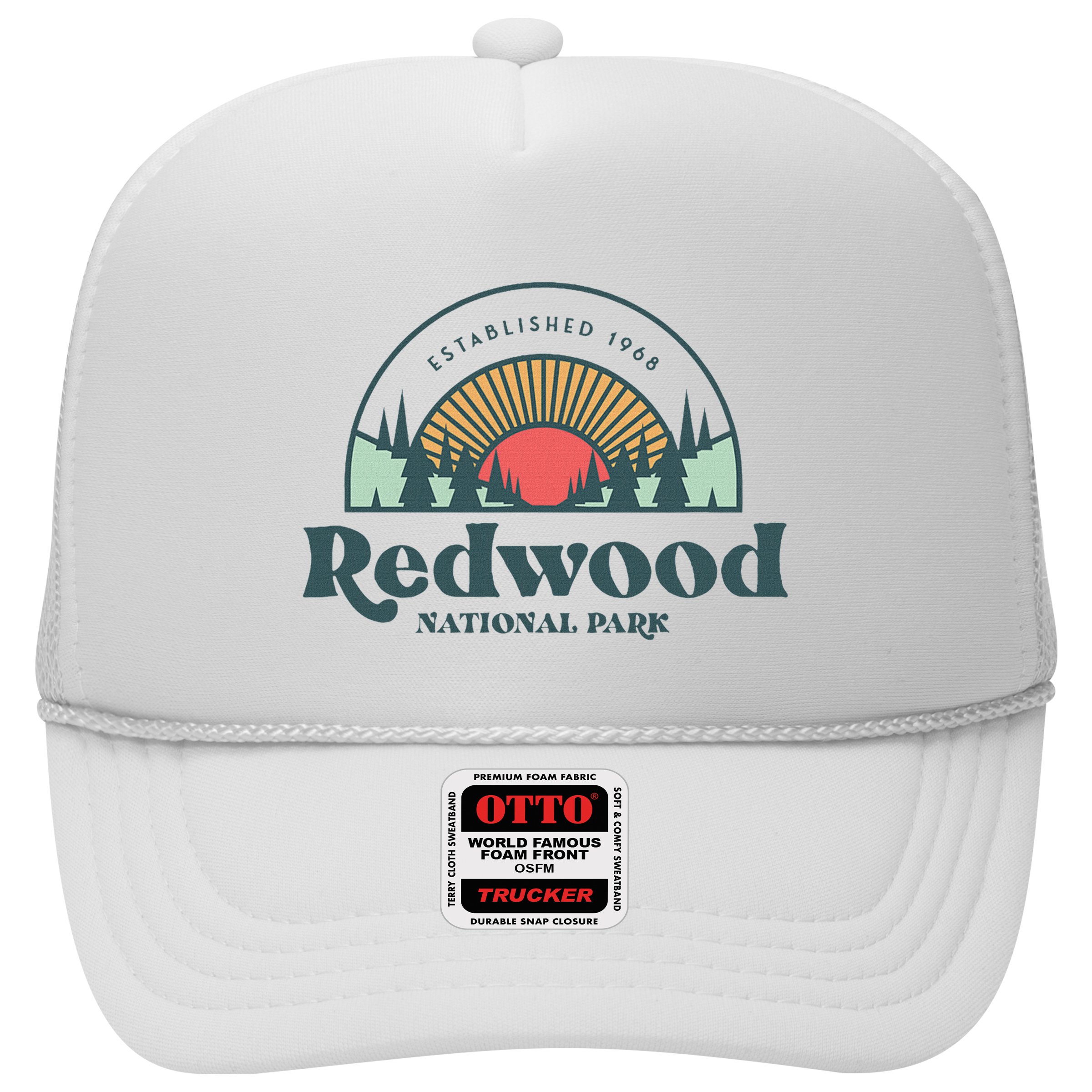 Family Vacation Retro Redwood National Park Hat