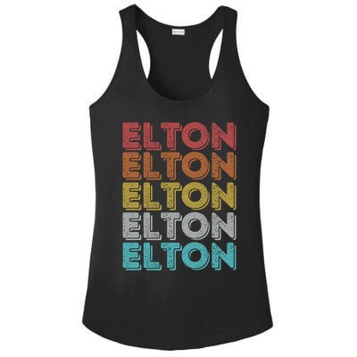 Funny Vintage Retro Elton Gift Ladies PosiCharge Competitor Racerback Tank