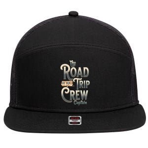 Family Vacation Road Trip Crew Captain Travel Trailer Meaningful Gift 7 Panel Mesh Trucker Snapback Hat