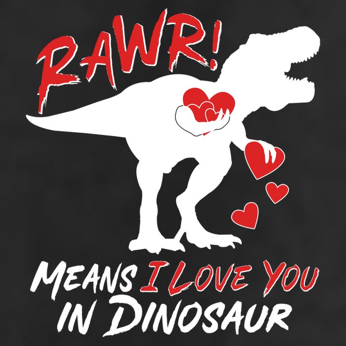 Funny Valentine Rawr Means I Love You In Dinosaur Trex Dinosaur Cool Comfort Performance Bucket Hat