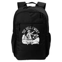 Funny Vintage Retro The Hell I Won't Rebel Cowgirl Backpack