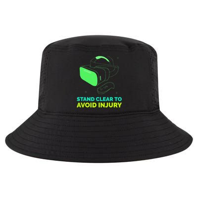 Funny Virtual Reality Hazard Vr Stay Clear To Avoid Injury Cool Comfort Performance Bucket Hat