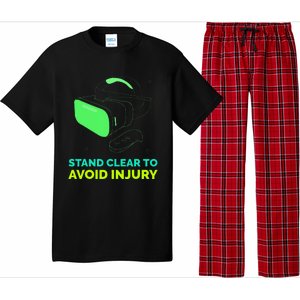 Funny Virtual Reality Hazard Vr Stay Clear To Avoid Injury Pajama Set