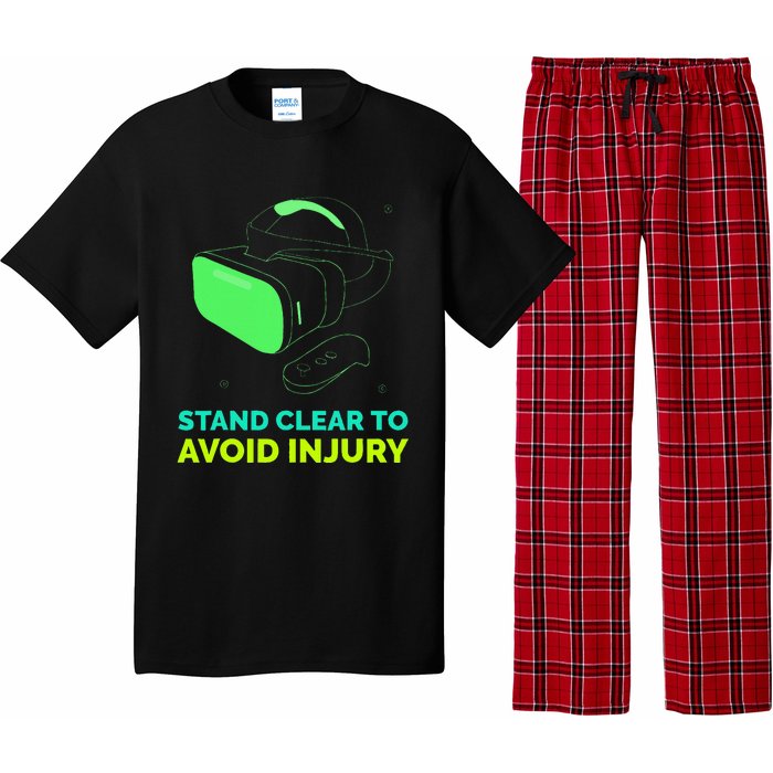 Funny Virtual Reality Hazard Vr Stay Clear To Avoid Injury Pajama Set