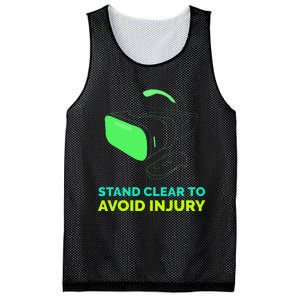 Funny Virtual Reality Hazard Vr Stay Clear To Avoid Injury Mesh Reversible Basketball Jersey Tank