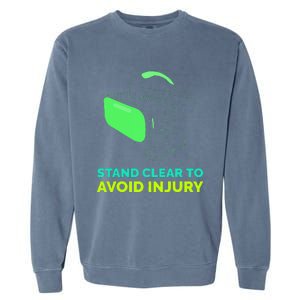 Funny Virtual Reality Hazard Vr Stay Clear To Avoid Injury Garment-Dyed Sweatshirt