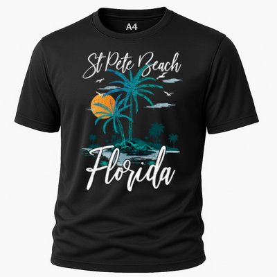 Family Vacation Retro Sunset Florida St Pete Beach Gift Performance Shirt