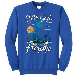 Family Vacation Retro Sunset Florida St Pete Beach Gift Sweatshirt